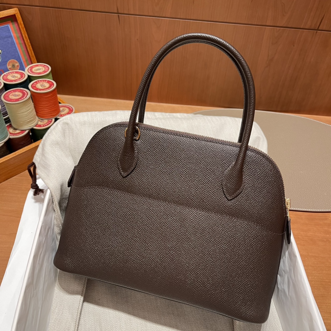 에르메스 볼리드27 루즈 셀리에 에버골드 금장 앱송